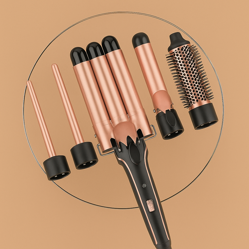 5-in-1 Profi-Lockenstab-Set für perfekte Wellen