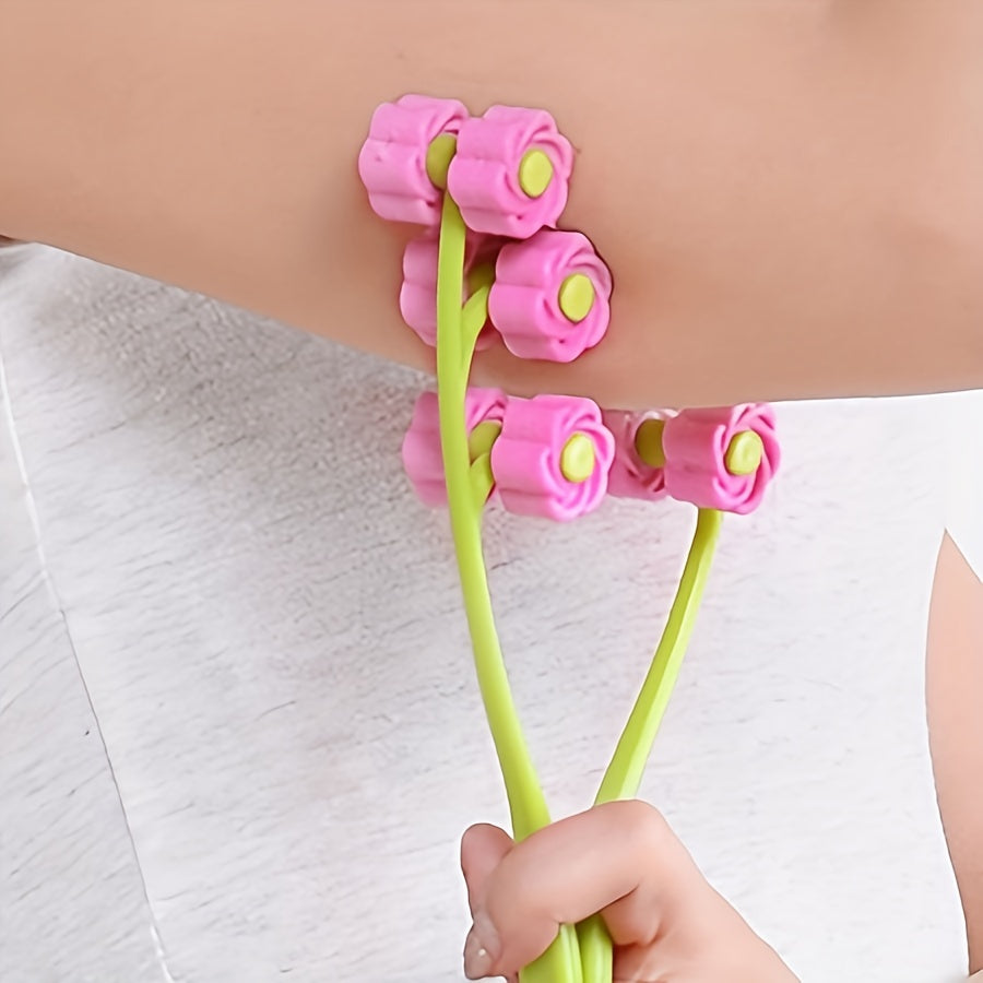 Nuakene vibrerende gezichts- en nekmassager - USB-oplaadbaar, instelbare intensiteit