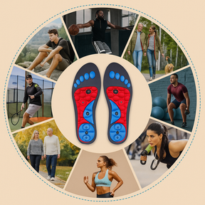 Magnetic Massage Insoles for Foot Relief & Comfort