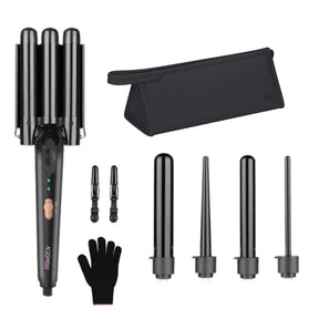 Curling Iron 5-in-1 Hair Curler Professional Curling Wand Beach Waves Hair Tools Appliances Suitable For All Hair Types