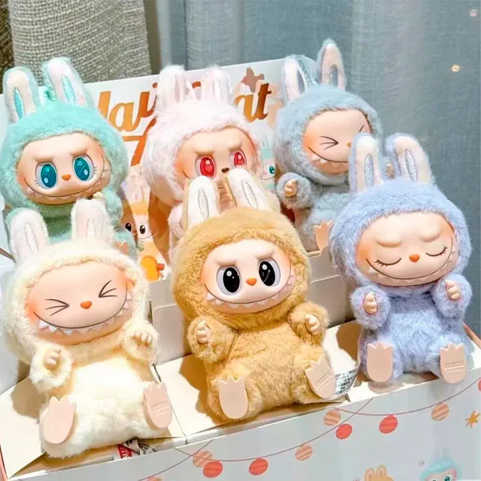 Soft LABUBU Plush Toy 20CM - Kawaii Collectible Figure + Get a FREE bag
